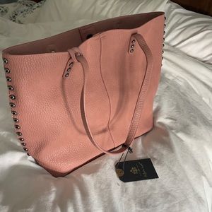NWT pink studded tote